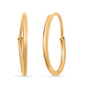 Endless Hoop Earrings in 14K Yellow Gold - Sticky add to cart bar