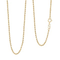10K Yellow Gold 1.6mm Rope Chain Necklace (16 Inches) (0.84 g) - Sticky add to cart bar