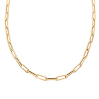 4mm Paper Clip Chain Necklace in 14K Yellow Gold 5.9 Grams 18 Inches