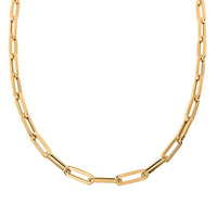 5mm Paper Clip Chain Necklace in 14K Yellow Gold 13.6 Grams 20 Inches