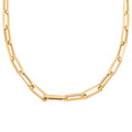 4.3mm Paper Clip Chain Necklace in 14K Yellow Gold 9.90 Grams 22 Inches - Sticky add to cart bar