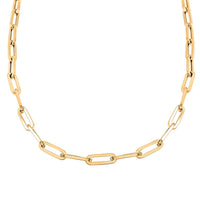 6mm Paper Clip Chain Necklace in 14K Yellow Gold 17.5 Grams 22 Inches
