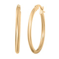 2x25mm Hoop Earrings in 10K Yellow Gold 1.6 Grams - Sticky add to cart bar
