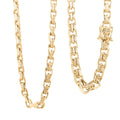 10K Yellow Gold 7.6 mm Chino Chain Necklace 22 Inches 28 Grams - Sticky add to cart bar