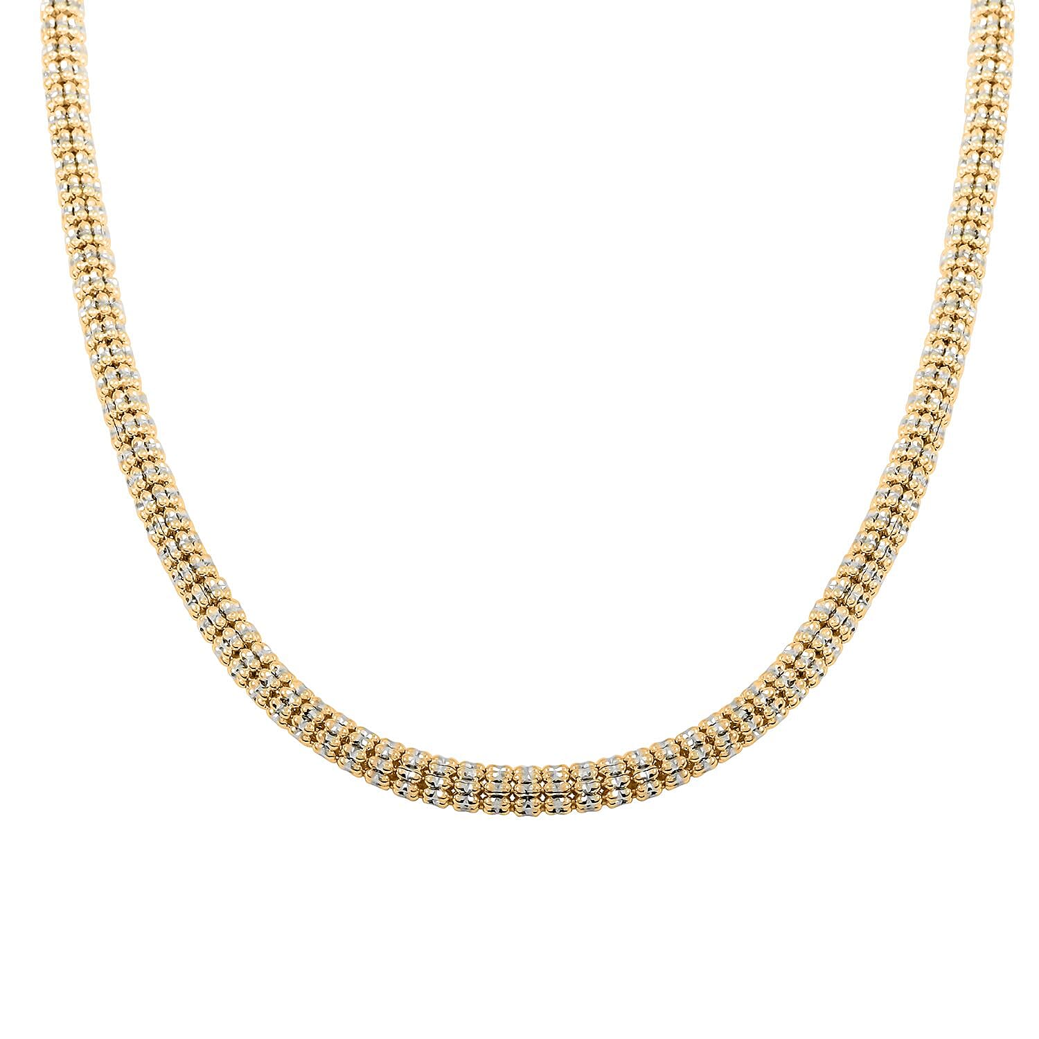 10K Yellow Gold 4.50 mm Ice Chain Necklace 22 Inches 26.4 Grams