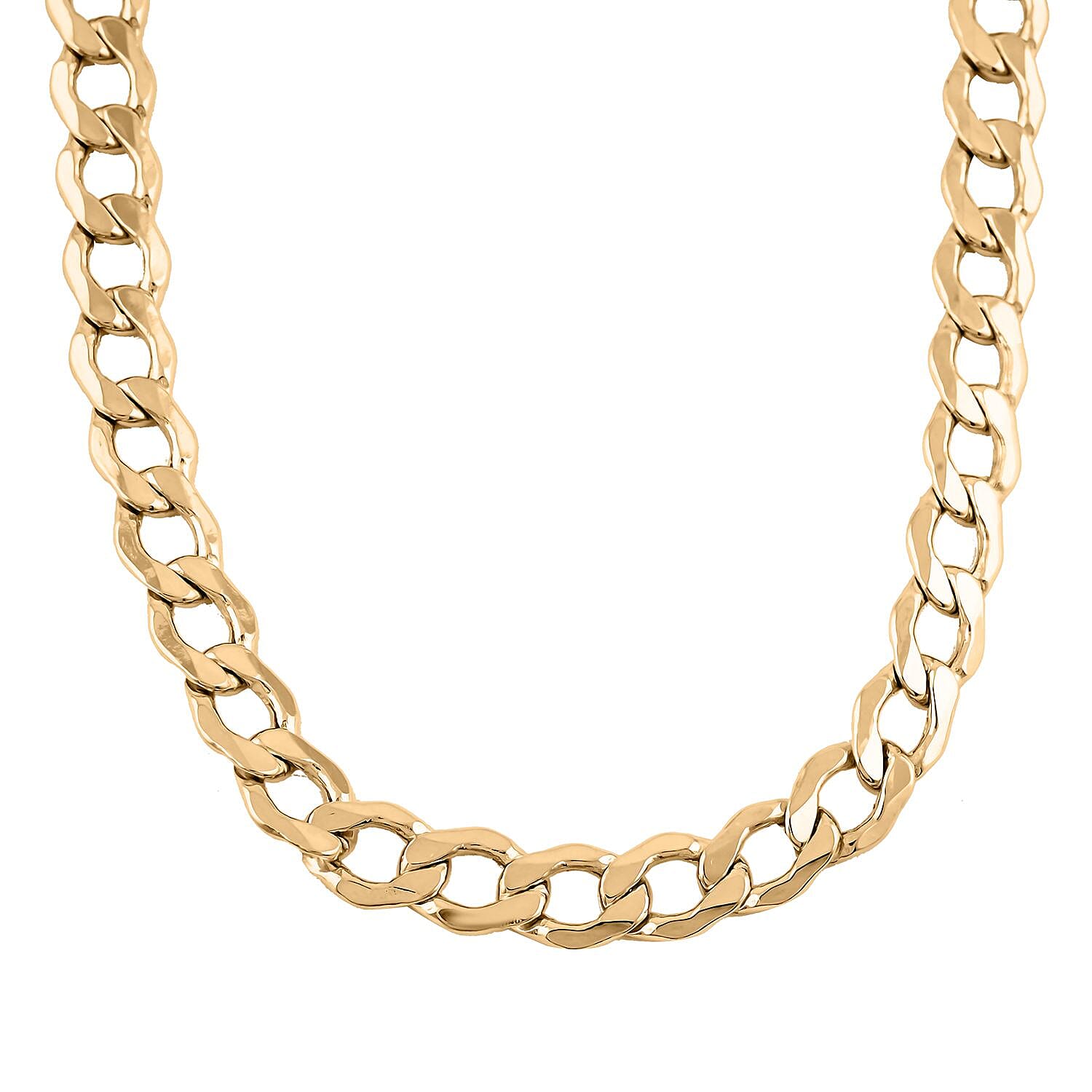 10K Yellow Gold 5.2 mm Curb Cuban Chain Necklace (24 Inches) (9.8 g)
