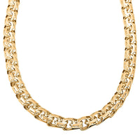 10K Yellow Gold 11.7 mm Chino Chain Necklace 26 Inches 59 Grams