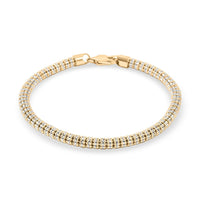 10K Yellow Gold 4.50 mm Ice Chain Bracelet (8.50 In) 11.7 Grams