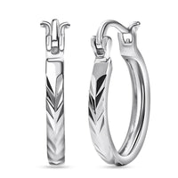 Hoop Earrings in 950 Platinum 3.40 Grams (Del. in 10-12 Days)