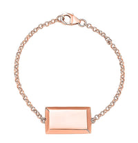 Bar Bracelet in 18K Vermeil Rose Gold Over Sterling Silver (7.25 In) 3 Grams
