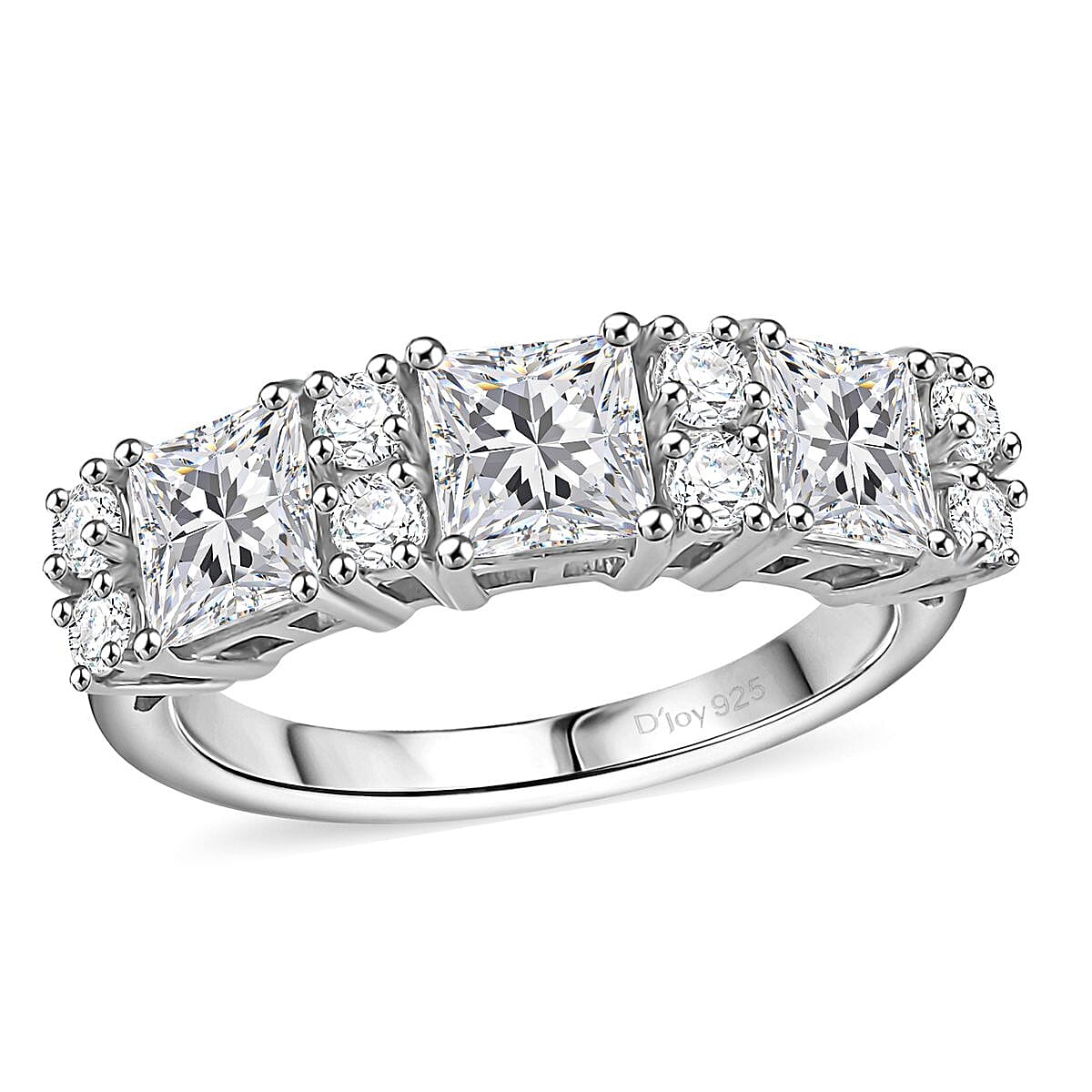 Golconda Topaz Band Ring in Platinum Over Sterling Silver (Size 10.0) 2.90 ctw