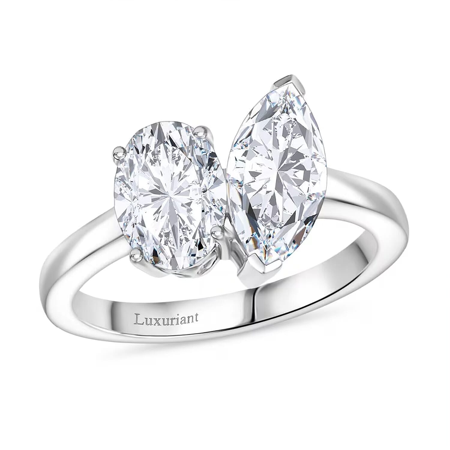 Luxuriant Lab Grown Diamond E-F VS 2.60 ctw Ring in 950 Platinum (Size 10.0)