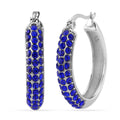 Austrian Crystal Studded Hoop Earrings - Sticky add to cart bar