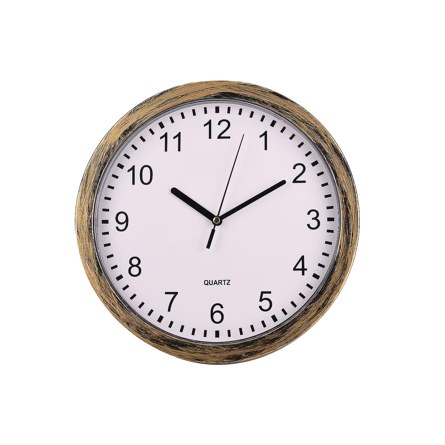Livemore Gold Color Wall Clock with Three Shelves Hidden Compartment (1xAA Battery Not Included)