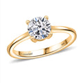 Luxuriant Diamond Lab Grown Diamond (E-F, VS) Ring in 18K Vermeil YG Over Sterling Silver (Size 10.0) 1.10 ctw - Sticky add to cart bar