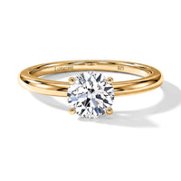 Luxuriant Diamond Lab Grown Diamond (E-F, VS) Ring in 18K Vermeil YG Over Sterling Silver (Size 10.0) 1.10 ctw