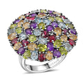 EverTrue Multi Gemstone Ring in Platinum Bond (Size 10.0) 11.20 ctw - Sticky add to cart bar