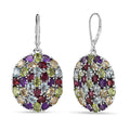 EverTrue Multi Gemstone Earrings in Platinum Bond 12.60 ctw - Sticky add to cart bar