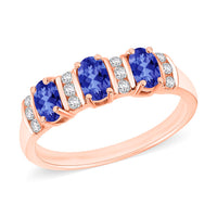 Kagem Zambian Emerald and Moissanite Ring in 18K Vermeil Rose Gold Over Sterling Silver (Size 10.0) 0.88 ctw
