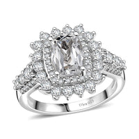 Golconda Topaz Ring in Platinum Over Sterling Silver (Size 10.0) 2.90 ctw