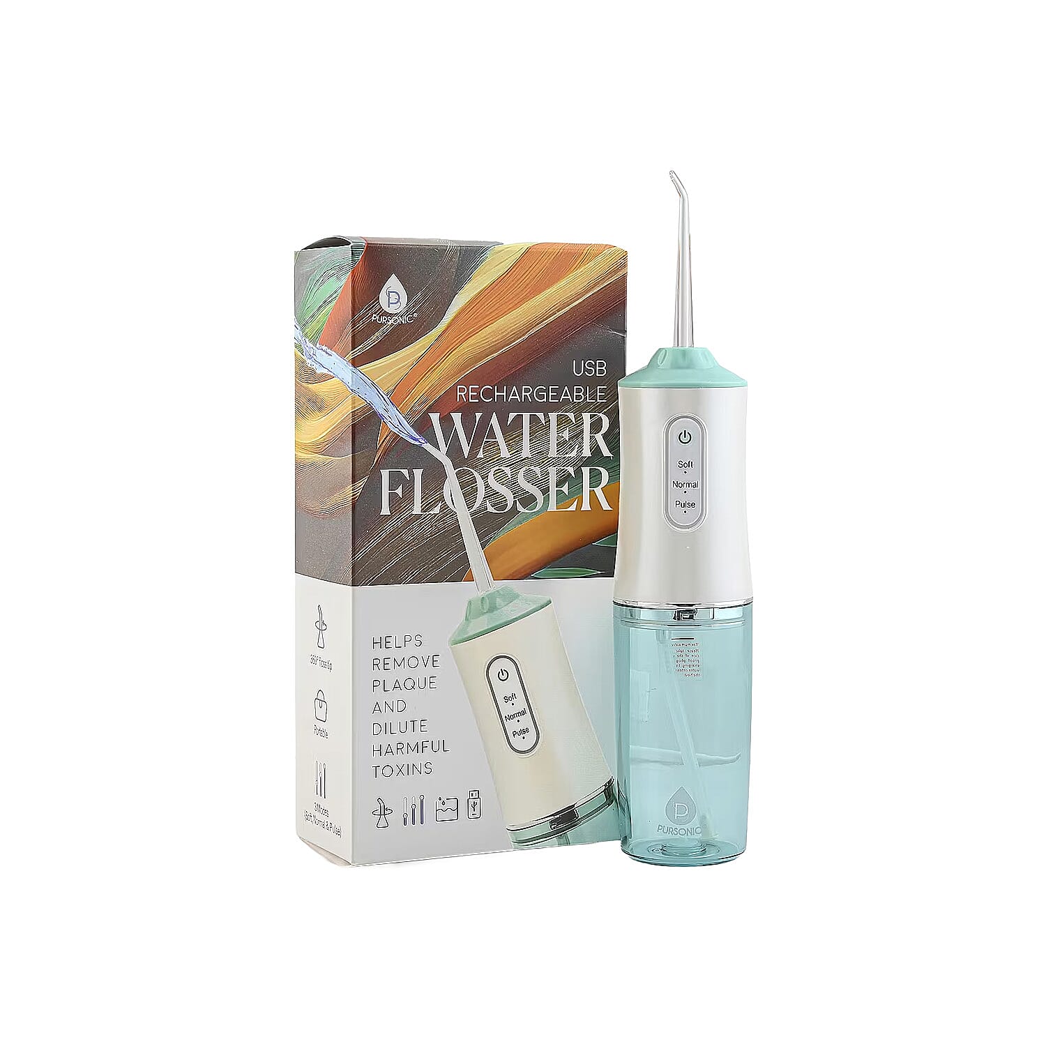 Pursonic USB Rechargeable Water Flosser - Green