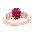 Luxoro Premium Ouro Fino Rubellite and G-H I2 Diamond Ring in 10K Rose Gold (Size 10.0) 2.48 ctw - Sticky add to cart bar