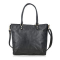 Beige Genuine Leather RFID Protected Tote Bag with Adjustable Detachable Shoulder Strap - Sticky add to cart bar