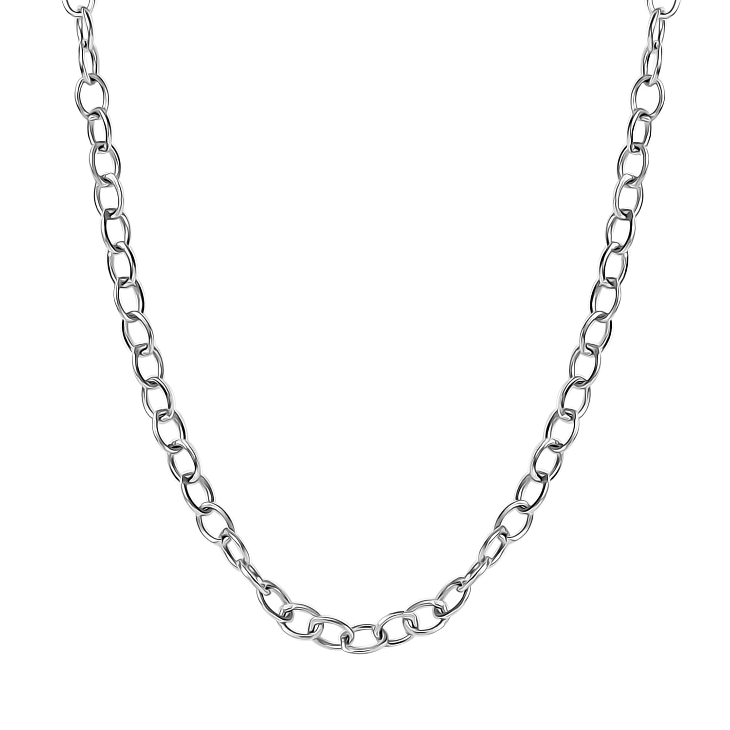 Cable Chain Necklace in 950 Platinum 2.50 Grams 20 Inches