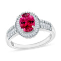 Premium Martha Rocha Kunzite and Diamond 1.81 ctw Halo Ring in 18K Vermeil Rose Gold Over Sterling Silver (Size 10) 1 - Sticky add to cart bar