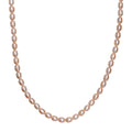 Peach Freshwater Pearl Oval Shape Blush Tide Necklace in 18K Vermeil Yellow Gold Over Sterling Silver 18-20 Inches - Sticky add to cart bar