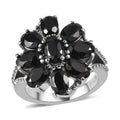 Thai Black Spinel Ring in Stainless Steel (Size 10.0) 4.90 ctw - Sticky add to cart bar