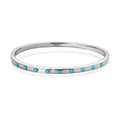 Sleeping Beauty Turquoise 0.50 ctw Bangle Bracelet in Stainless Steel - Sticky add to cart bar