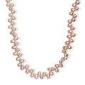 Pink Freshwater Pearl Fancy Necklace in 18K Vermeil Yellow Gold Over Sterling Silver 18 Inches - Sticky add to cart bar