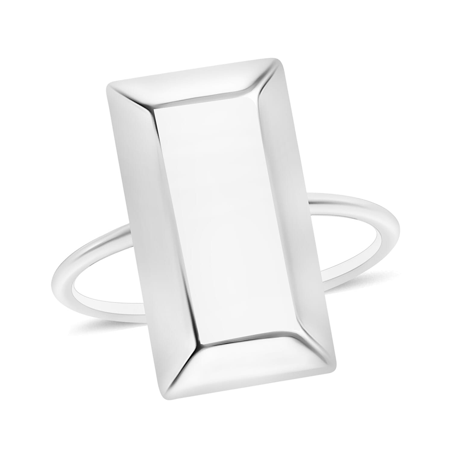 Bar Ring in 14K White Gold (Size 10.0) 2.20 Grams