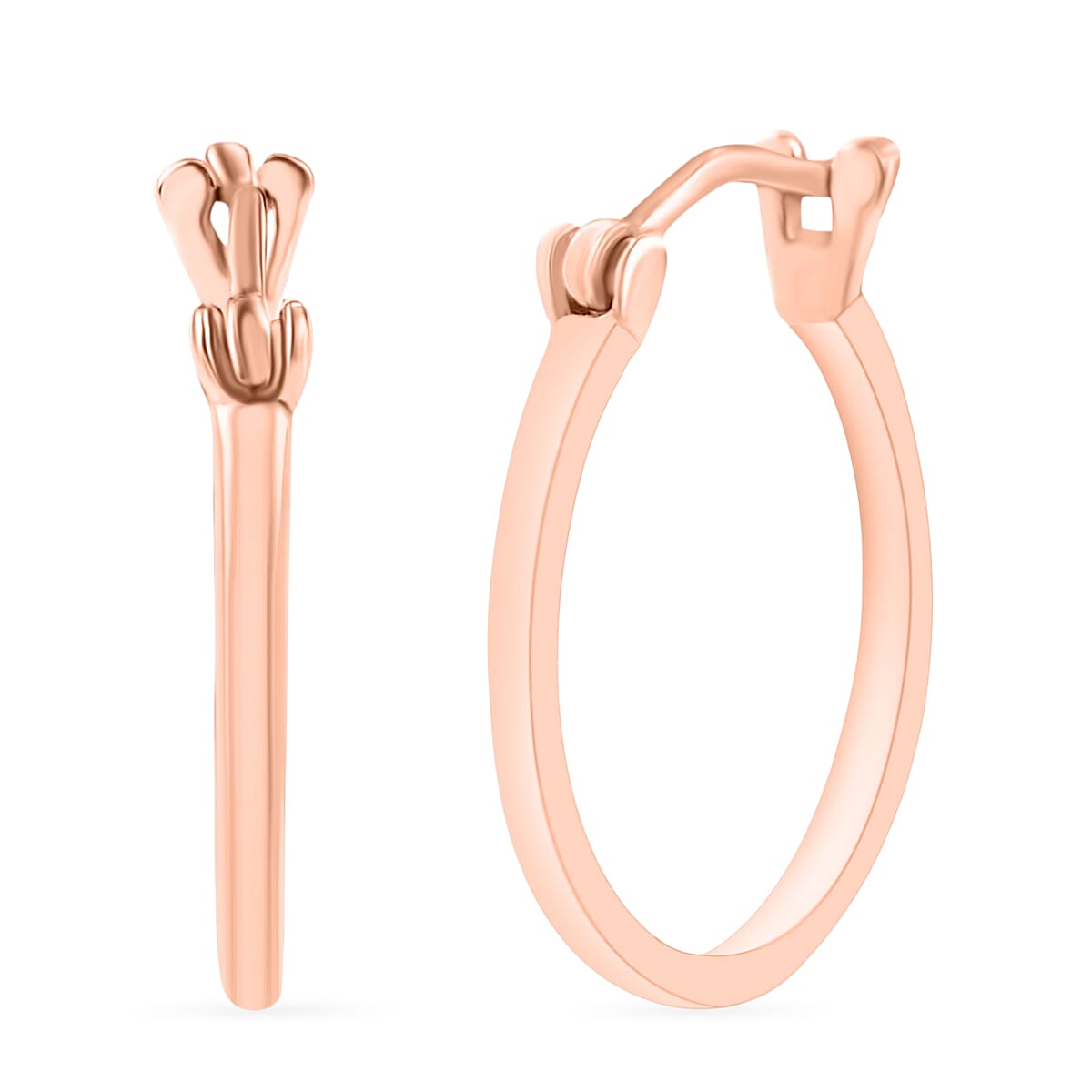 Hoop Earrings in 10K White Gold 2.90 Grams