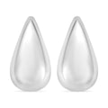 Raindrop Earrings in Rhodium Over Sterling Silver 6 Grams - Sticky add to cart bar