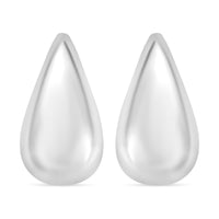 Raindrop Earrings in Rhodium Over Sterling Silver 6 Grams