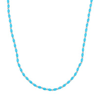 Sleeping Beauty Color Shell Pearl Necklace (Adjustable)