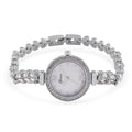 Genoa Austrian Crystal Japanese Movement MOP Dail Watch in Silvertone - Sticky add to cart bar