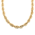 9mm Extra Shinny Diamond-cut Rope Chain Necklace in 10K Yellow Gold 36.98 Grams 24 Inches - Sticky add to cart bar