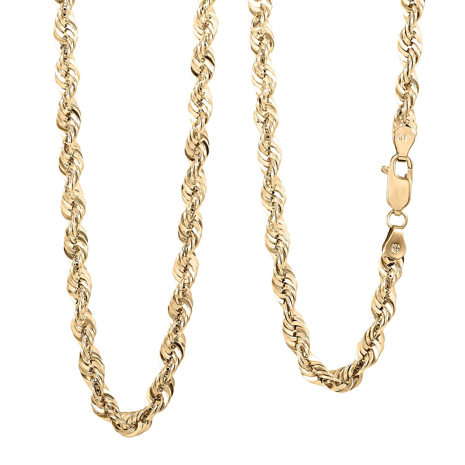 4.6mm Super Shiny Chain Necklace in 10K Yellow Gold 20 Inches 8.70 Grams