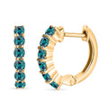 Narsipatnam Alexandrite Hoop Earrings in Rhodium Over Sterling Silver 1.01 ctw - Sticky add to cart bar