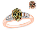 Luxoro AAA Turkizite and I2 Diamond Ring in 14K White Gold (Size 10.0) 1.50 ctw - Sticky add to cart bar