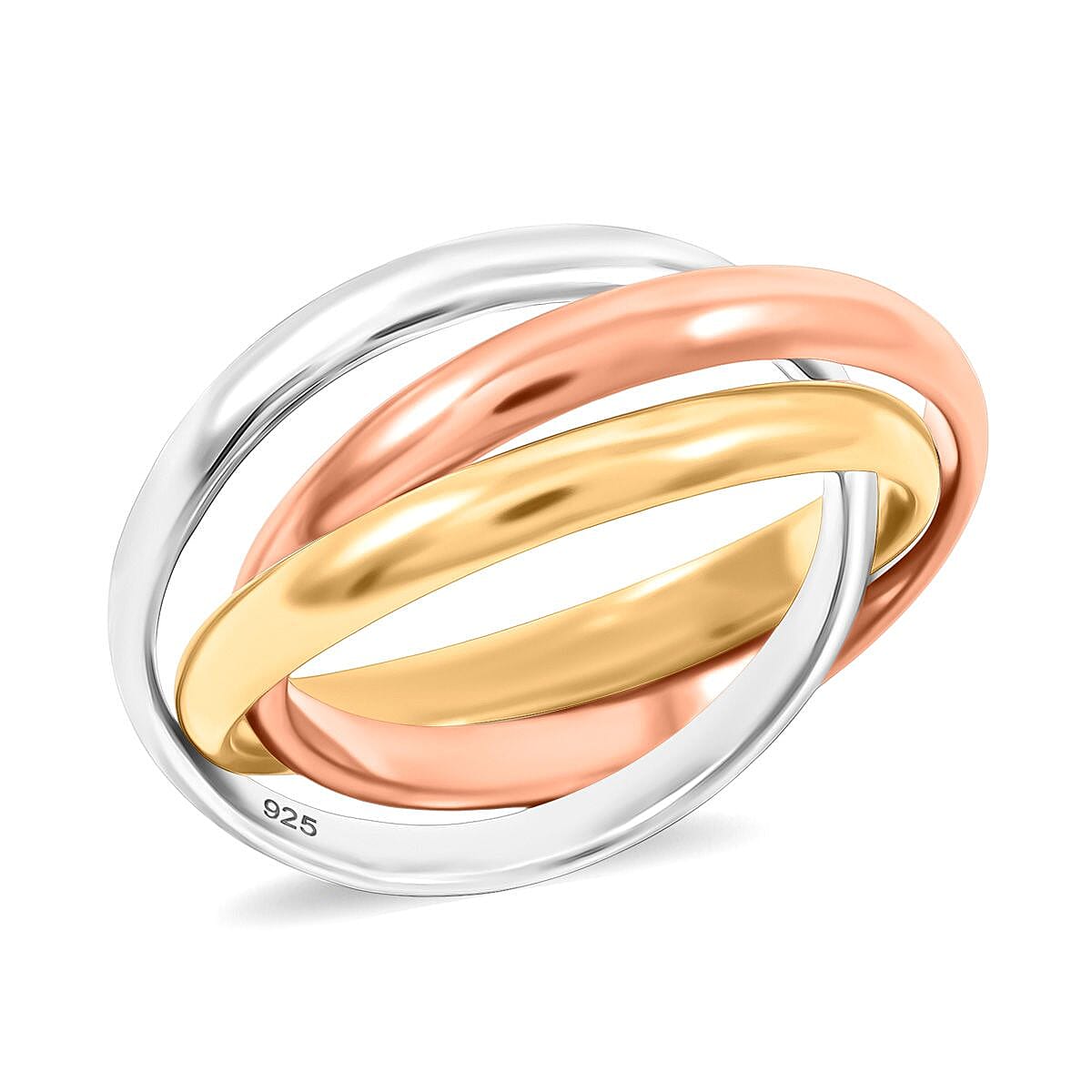 Sterling Silver and Platinum Bond Ring (Size 10.0)