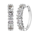 D'Joy Golconda Topaz 3.90 ctw Fancy Earrings in Platinum Over Sterling Silver - Sticky add to cart bar
