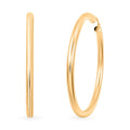 Pipe Plain 4x54.5mm Hoop Earrings in 10K Yellow Gold 5.1 Grams - Sticky add to cart bar