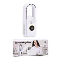 White Bladeless Fan with Humidification Purification 6hr Timing Fan