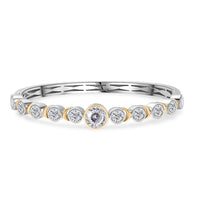 Ethiopian Welo Opal and Black Spinel Bracelet in Rhodium Over Sterling Silver (7.50 In) 8.33 ctw