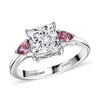 Lab Grown Diamond & Rubellite