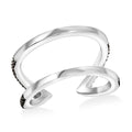 Thai Black Spinel Signature Ring in Rhodium Over Sterling Silver - Sticky add to cart bar